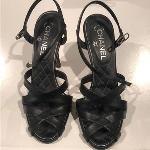 Chanel sexy strappy open toe sandals!